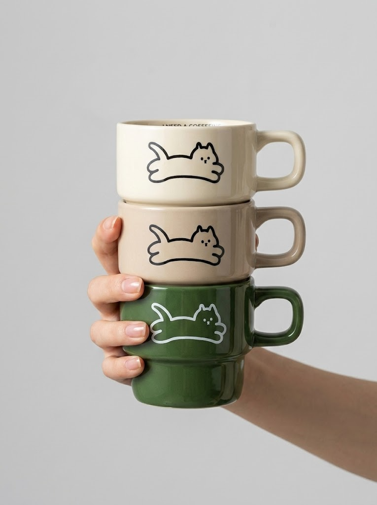 Running Cat Cups