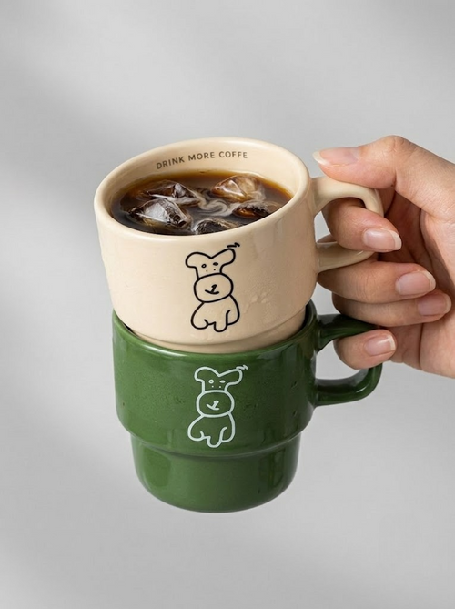 Cute Niche Cartoon Puppy Coffee Cup